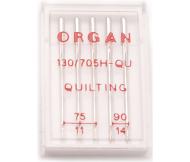 Иглы Organ QUILTING 75-90, 5шт. (для квилтинга)